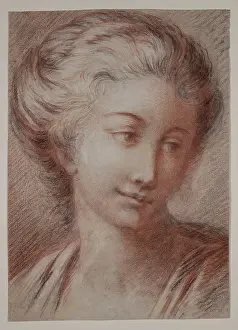 Caring Prints: Portrait of a Woman, between 1780 and 1790. Creator: Unknown