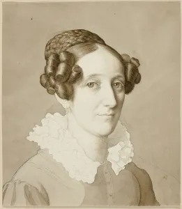 Brown Wash Prints: Portrait of a Woman, 1821. Creator: Julius Schnorr von Carolsfeld