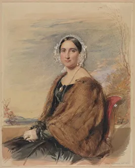 Portrait of a Woman, 1851. Creator: George Richmond (British, 1809-1896)