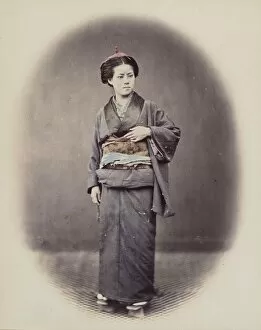 Portrait of a Woman, 1868. Creator: Felice Beato