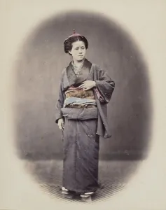 Beato Felix Gallery: Portrait of a Woman, 1868. Creator: Felice Beato