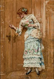 Front Door Prints: Portrait of a Woman, 1881. Creator: Paul Merwart
