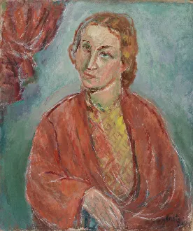 Crayon Prints: Portrait of a Woman, 1922. Creator: Meri Genetz