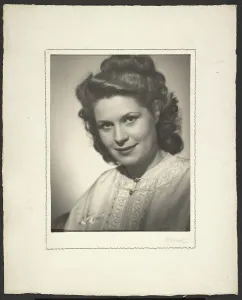 1948 Prints: Portrait of a woman, 1948. Creator: Gunther Krampf