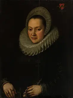 Neck Ruff Prints: Portrait of a Woman aged 37, 1621. Creator: Gottfried de Wedig