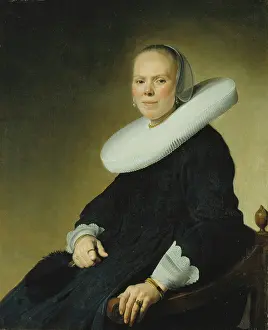 Chain Prints: Portrait of a Woman in an Armchair, c1642-1645. Creator: Jan Verspronck