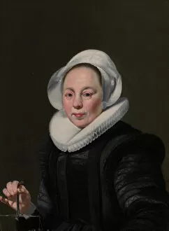 Weighing Gallery: Portrait of a Woman with a Balance, ca. 1625-26. Creator: Thomas de Keyser