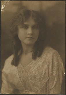 Portrait of a Woman with Beaded Fringe Dress, 1907-1943. Creator: Louis Fleckenstein