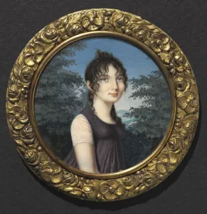 Portrait Miniature Prints: Portrait of a Woman, c. 1805. Creator: Unknown