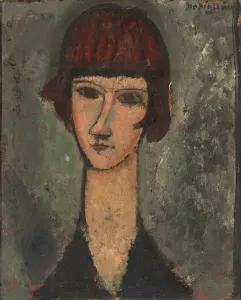 Long Prints: Portrait of a Woman, c. 1917 / 19. Creator: Amadeo Modigliani