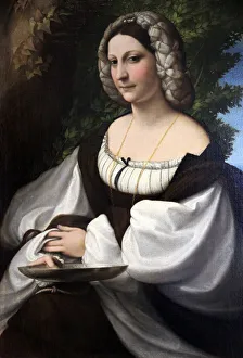 Allegri Prints: Portrait of a Woman, c1518. Artist: Correggio