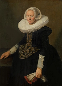 Cuff Prints: Portrait of a Woman, c1620s. Creator: Jan Anthonisz van Ravesteyn