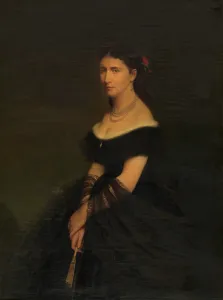 Off The Shoulder Prints: Portrait of a Woman, c1880-1900s. Creator: Josse Impens