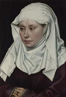Portrait of a Woman, ca 1435. Artist: Campin, Robert (ca. 1375-1444) Portrait of a Woman, ca 1435. Artist: Campin, Robert (ca. 1375-1444)