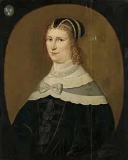 Portrait of a Woman, called Theodora de Visscher, Wife of Jacob Rijswijk, 1640-1650. Creator: Unknown