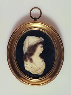 Cameo Prints: Portrait of a woman in a cameo style, c1800. Creator: English School