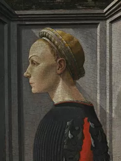 Tempera On Wood Collection: Portrait of a Woman. Creator: Giovanni di Franco