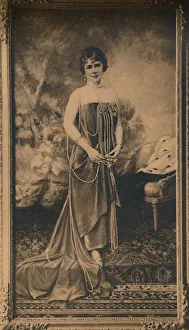 Portrait of a woman at the Cuban Embassy in Brussels, Belgium, 1927. Creator: Unknown
