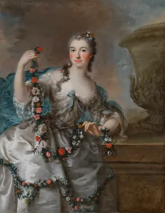 Stylish Prints: Portrait of a Woman as Flora. Creator: Loir, Marianne (1715-1769)