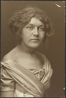 Toned Gelatin Silver Print Prints: Portrait of a Woman in Formal Dress, 1907-1943. Creator: Louis Fleckenstein