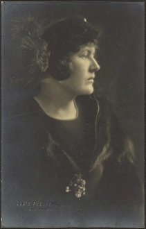 Pictorialism Prints: Portrait of a Woman in Fur Cape, 1907-1924. Creator: Louis Fleckenstein