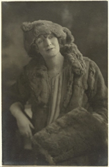 Portrait of a Woman in Furs, 1907-1943. Creator: Louis Fleckenstein