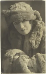 Fur Hat Prints: Portrait of a Woman in Furs, 1907-1943. Creator: Louis Fleckenstein