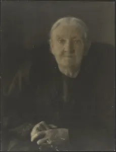 Hands Folded Prints: Portrait of a Woman with Hands Folded, 1907-1943. Creator: Louis Fleckenstein