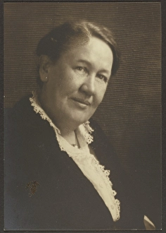 Toned Gelatin Silver Print Prints: Portrait of a Woman in Lace Blouse, 1907-1943. Creator: Louis Fleckenstein