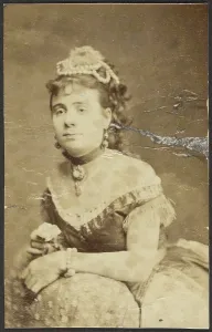 Off The Shoulder Prints: Portrait of a Woman, late 19th century. Creator: Unknown