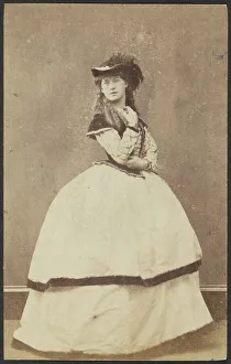 Distracted Prints: Portrait of a Woman, late 19th century. Creator: Unknown