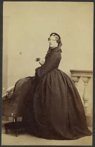 Crinoline Prints: Portrait of a Woman, late 19th century. Creator: Unknown