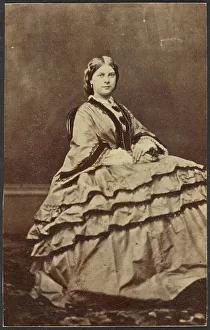 Crinoline Prints: Portrait of a Woman, late 19th century. Creator: Unknown