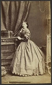 Crinoline Prints: Portrait of a Woman, late 19th century. Creator: Unknown