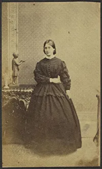 Crinoline Prints: Portrait of a Woman, late 19th century. Creator: Unknown