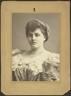 Floral Motif Prints: Portrait of a Woman, late 19th-early 20th century. Creator: Alexander Bassano