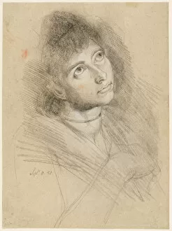 Looking Up Collection: Portrait of a Woman (Martha Hess), 1781. Creator: Henry Fuseli