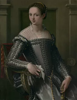 Portrait of a Woman, mid-16th century. Creator: Jacopo Zucchi