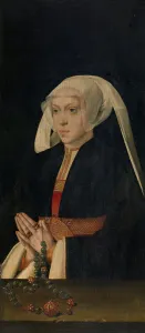 Devout Prints: Portrait of a Woman, mid-16th century. Creator: Bartholomaeus Bruyn the Elder