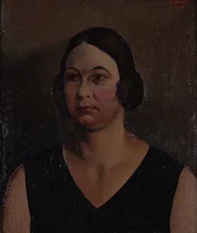 Portrait of a Woman (Mrs. Lönngren), 1930. Creator: Ilmari Aalto