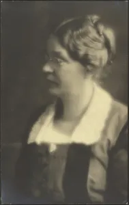 Pictorialism Prints: Portrait of a Woman with Open Book (cropped), 1907-1943. Creator: Louis Fleckenstein