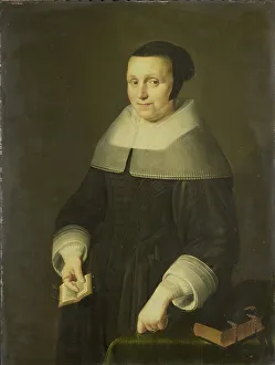 Grotius Hugo Prints: Portrait of a Woman, possibly Elsje van Houweningen