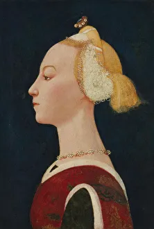 Transferred From Wood Prints: Portrait of a Woman, probably 1450s. Creator: Master of the Castello Nativity