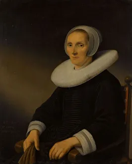 Palamedesz Anthonie Prints: Portrait of a Woman, probably Jacobmina de Grebber (?-1666)