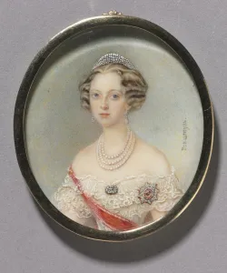 Portrait of a Woman, probably Princess Cecilie of Baden, Grand Duchess Olga Feodorovna, c