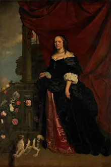 Geest Wybrand Simonsz De Prints: Portrait of a Woman, probably Sophia Anna van Pipenpoy (c)