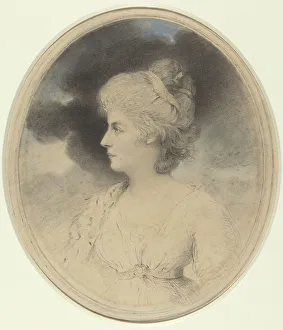 Dowman John Prints: Portrait of a Woman in Profile, 1791. Creator: John Downman