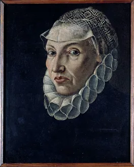 Portrait of a woman, said to be Marie Miraille, c1574. Creator: Unknown