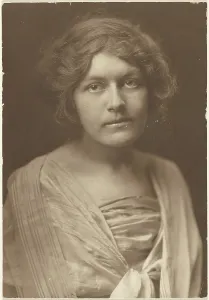 Toned Gelatin Silver Print Prints: Portrait of a Woman in Silk Dress with Shawl, 1907-1943. Creator: Louis Fleckenstein