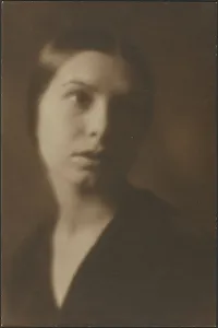 Looking Sideways Prints: Portrait of a Woman with Tilted Head, 1907-1943. Creator: Louis Fleckenstein
